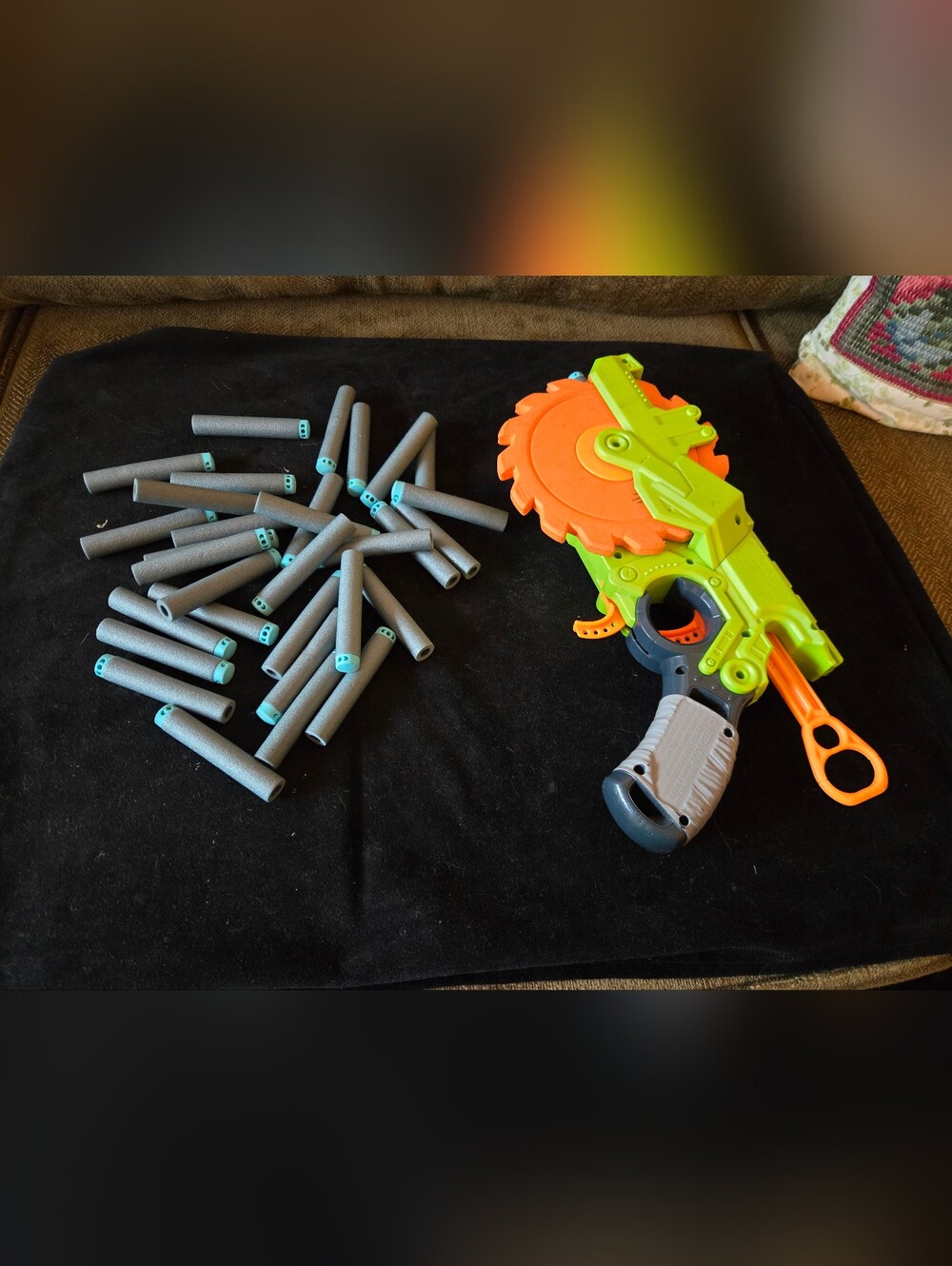 Nerf Zombie Strike Foam Dart Blaster - Orange and Green